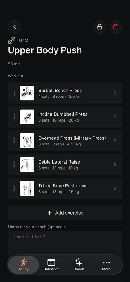 Gym session
