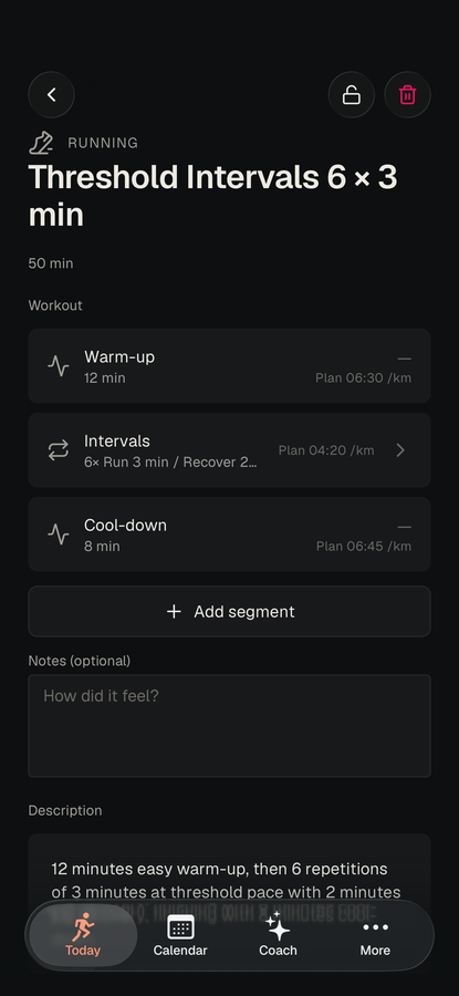 Interval session