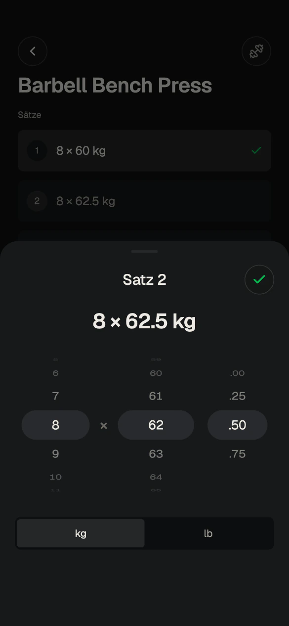 Bildschirm der Tahto-App